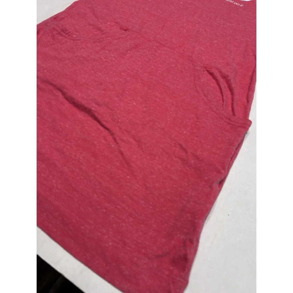 Nike Just Do It Hoodie Dress Red Heather Youth XL Short Sleeve Kangaroo Pocket‎